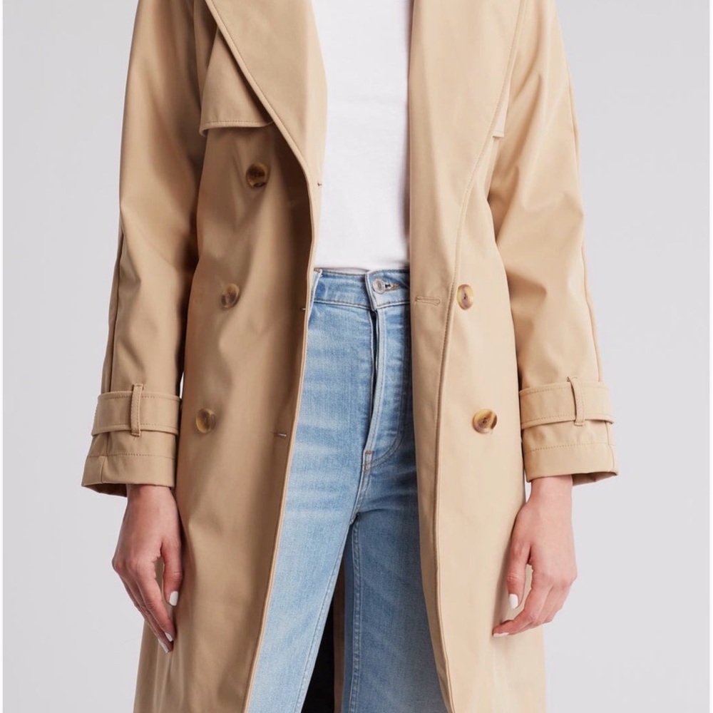 BCBGeneration Beige Trench Coat - Picture 7 of 8